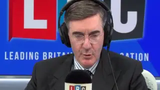 Jacob Rees-Mogg presented his Friday LBC show on the day the UK was due to leave the EU