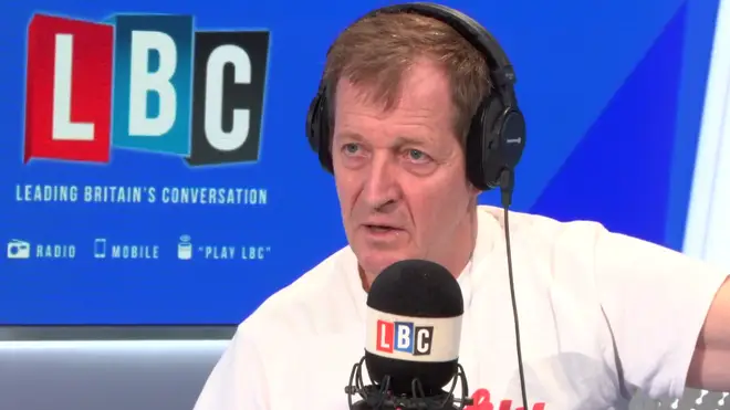 Alastair Campbell in the LBC studio