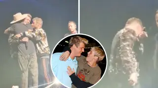 Nick Carter was visibly emotional during his bandmates' tribute to his brother, who died at the age of 34
