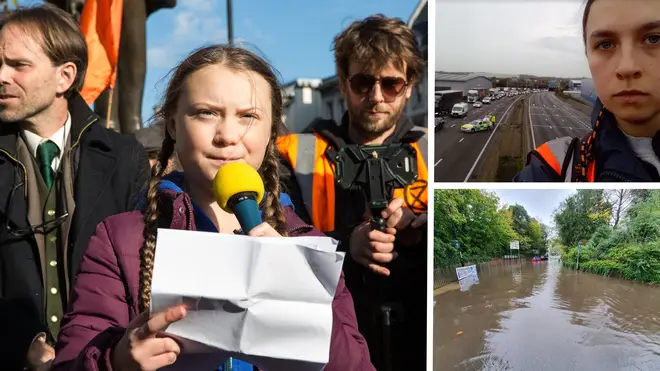 Greta Thunberg has called for disruptive climate action to continue