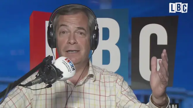 Nigel Farage was broadcasting from Washington DC