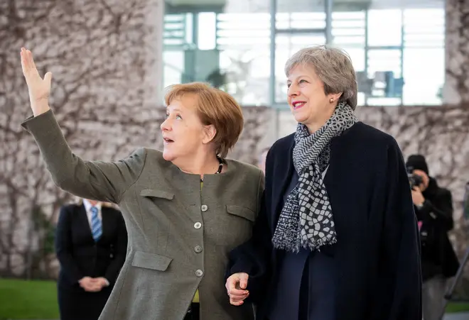 Angela Merkel and Theresa May meet in Berlin