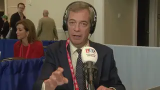 Nigel Farage was broadcasting live from CPAC 2018