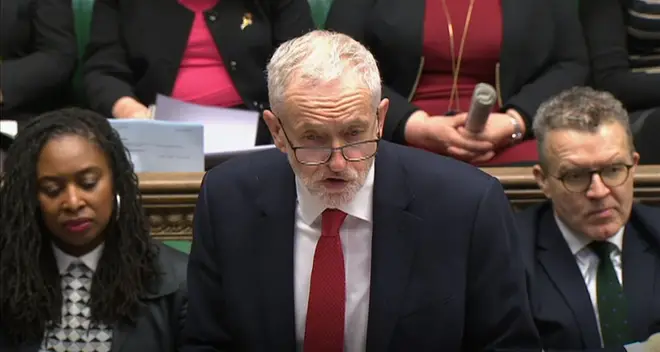 Jeremy Corbyn addresses the Commons