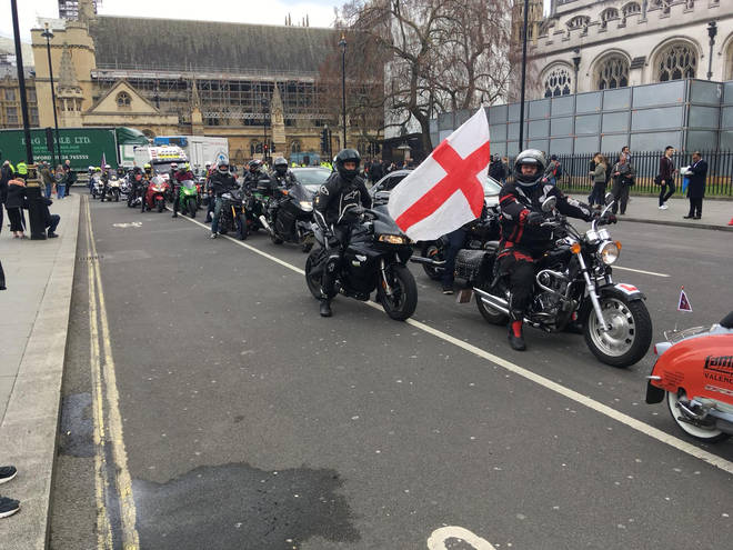 'Rolling Thunder protesters start to assemble in London