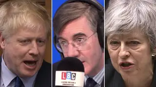 Jacob Rees-Mogg says Boris Johnson is "leading the field" in the race to succeed Theresa May as Tory leader
