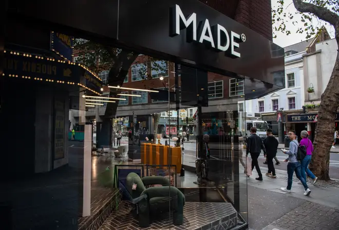 A Made.com shop in central London
