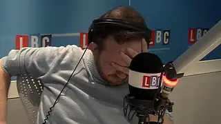 James O'Brien left with his head in his hands
