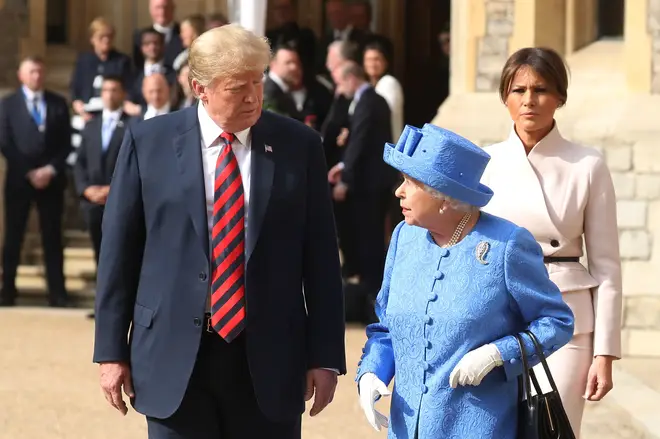 US President Donald Trump met with the Queen in 2018 while on a working visit to the UK.