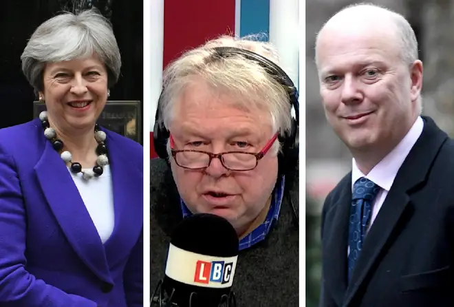 Theresa May, Nick Ferrari, Chris Grayling
