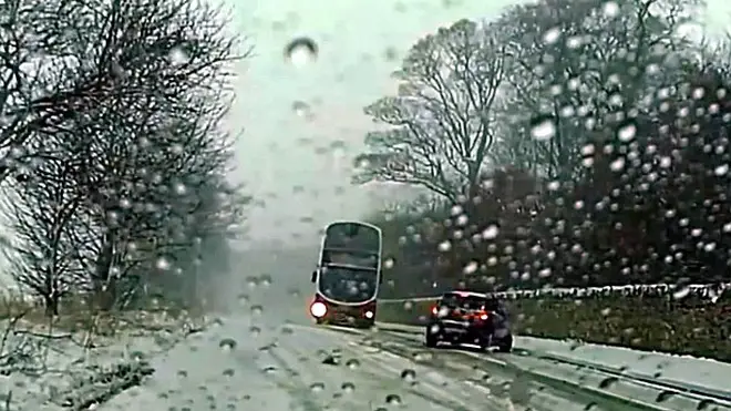 Bus driver's amazing piece of driving has gone viral