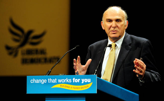 Vince Cable at the Lib Dem Conference