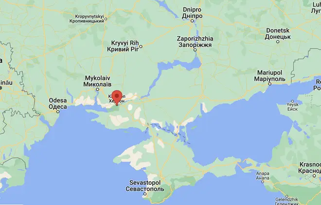 Kherson has a strategic position within southern Ukraine