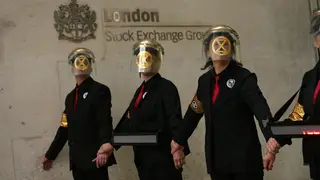 Protesters have targeted London's Stock Exchange