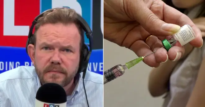 James O'Brien had no time for speaking to anti-vaxxers