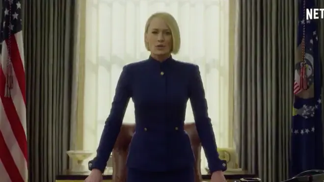 Claire Underwood, played by Robin Wright, takes centre stage in season 6