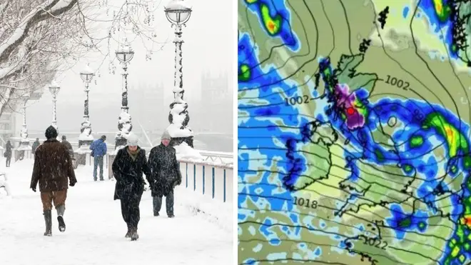 Snow is forecast to hit the UK this month