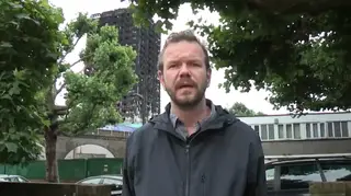 James O'Brien at the Grenfell Tower