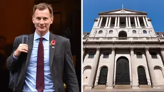Jeremy Hunt issued a warning after the UK took its first step towards what the Bank of England said could be a historic recession