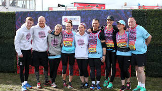 Scott Mitchell and the rest of Team Barbara's Revolutionaries at the London Marathon