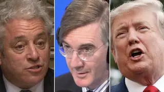 Jacob Rees-Mogg insists Trump should be allowed to address Parliament, and John Bercow "has a duty" to attend the banquet at his state visit