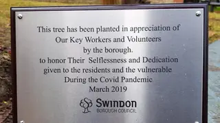 Plaque dedicated to key workers is riddled with spelling mistakes