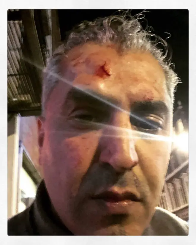 Maajid Nawaz in the immediate aftermath of the attack.