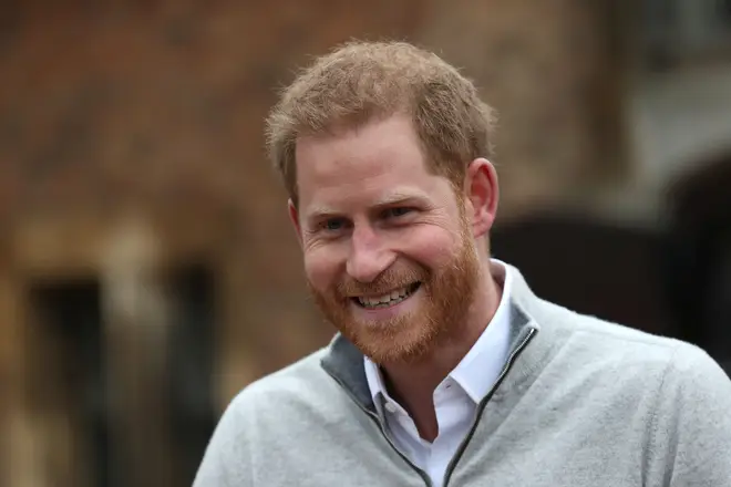 Prince Harry was delighted to announce the birth of his son at Windsor Castle