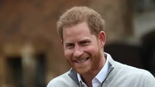 Prince Harry announces the birth of his son