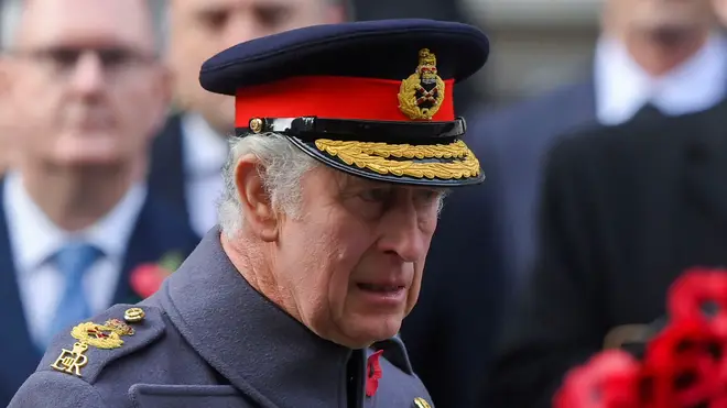 Charles held his first Remembrance Sunday service as king