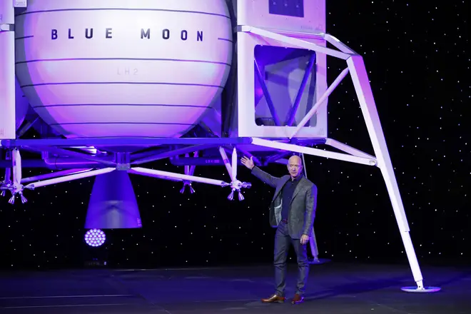 The Blue Moon lander will be ready by 2024 according to Jeff Bezos.