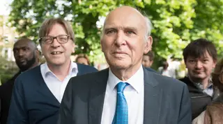 Vince Cable was campaigning with Guy Verhofstadt