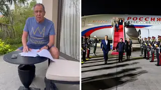 Lavrov was reportedly hospitalised but Russian officials later posted video of him apparently at a hotel dismissing the reports as 'fake'