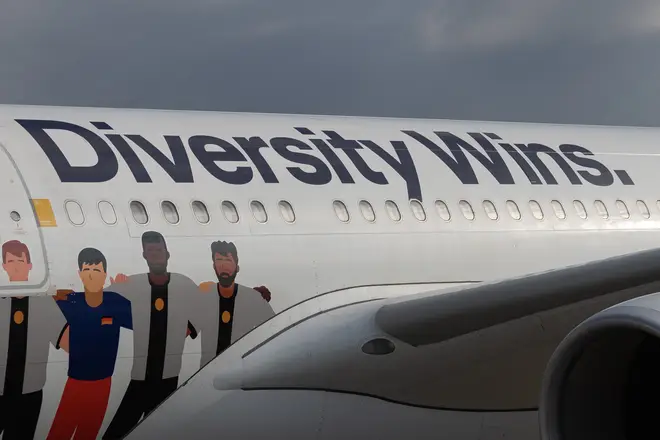 Germany's 'Diversity Wins' plane
