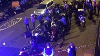 The scene after last nights acid attack spree in London