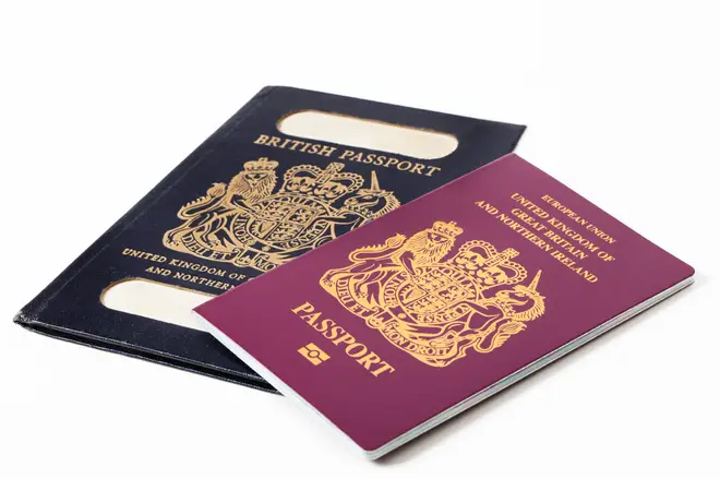 The classic British blue passport