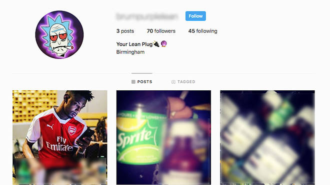 One of the Instagram accounts - shut down following this investigation, where you can buy the liquid codeine