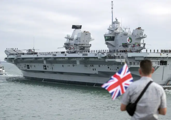 HMS Queen Elizabeth is the largest warship built for the Royal Navy.