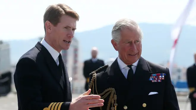 Captain Nick Cooke-Priest with the Prince of Wales.