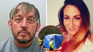 Builder Andrew Burfield (l) admitted murdering ex-girlfriend Katie Kenyon (r) and dumping her body in a pre-dug grave