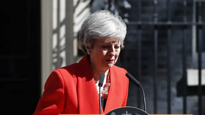 Theresa May breaks down in tears as she resigns