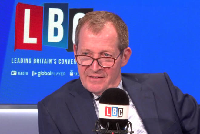 Alastair Campbell in the LBC studio