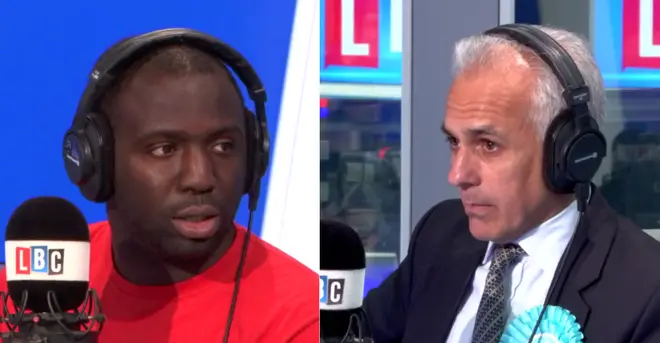 Femi Oluwole and Ben Habib had a fiery row over no-deal Brexit