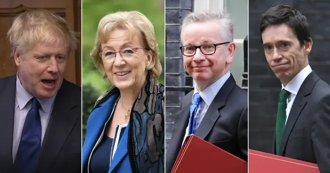 Conservative leadership candidates Boris Johnson, Andrea Leadsom, Michael Gove and Rory Stewart