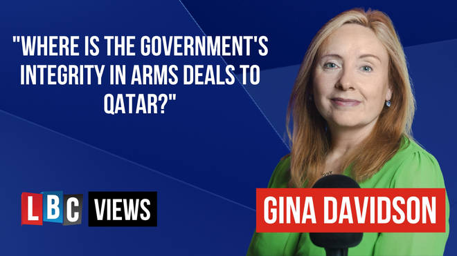 Gina Davidson asks where is the government's integrity in having arm's deals with Qatar