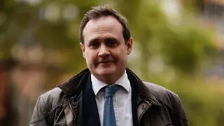 Tom Tugendhat leaving Westminster magistrates court today
