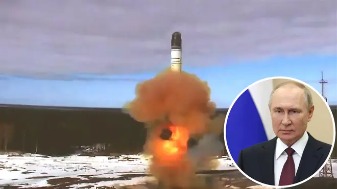 The missile test comes amid swirling rumours about Putin's health