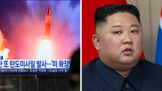 North Korea launched the missile on Friday morning