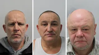 (L-R) Ludlow, Croherty and Cook were jailed for a total of 35 years