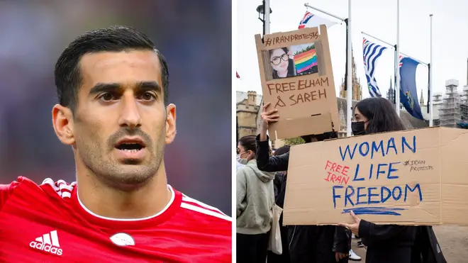 Iran captain Ehsan Hajsafi spoke out against the crackdown on protests in his homeland
